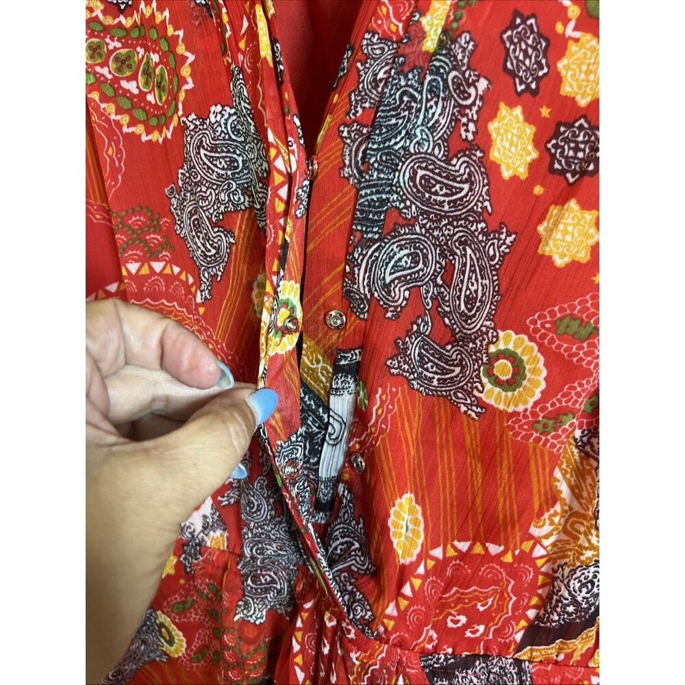 MG Collection Floral Boho Pattern Women’s Dress Size 12 - Picture 3 of 13